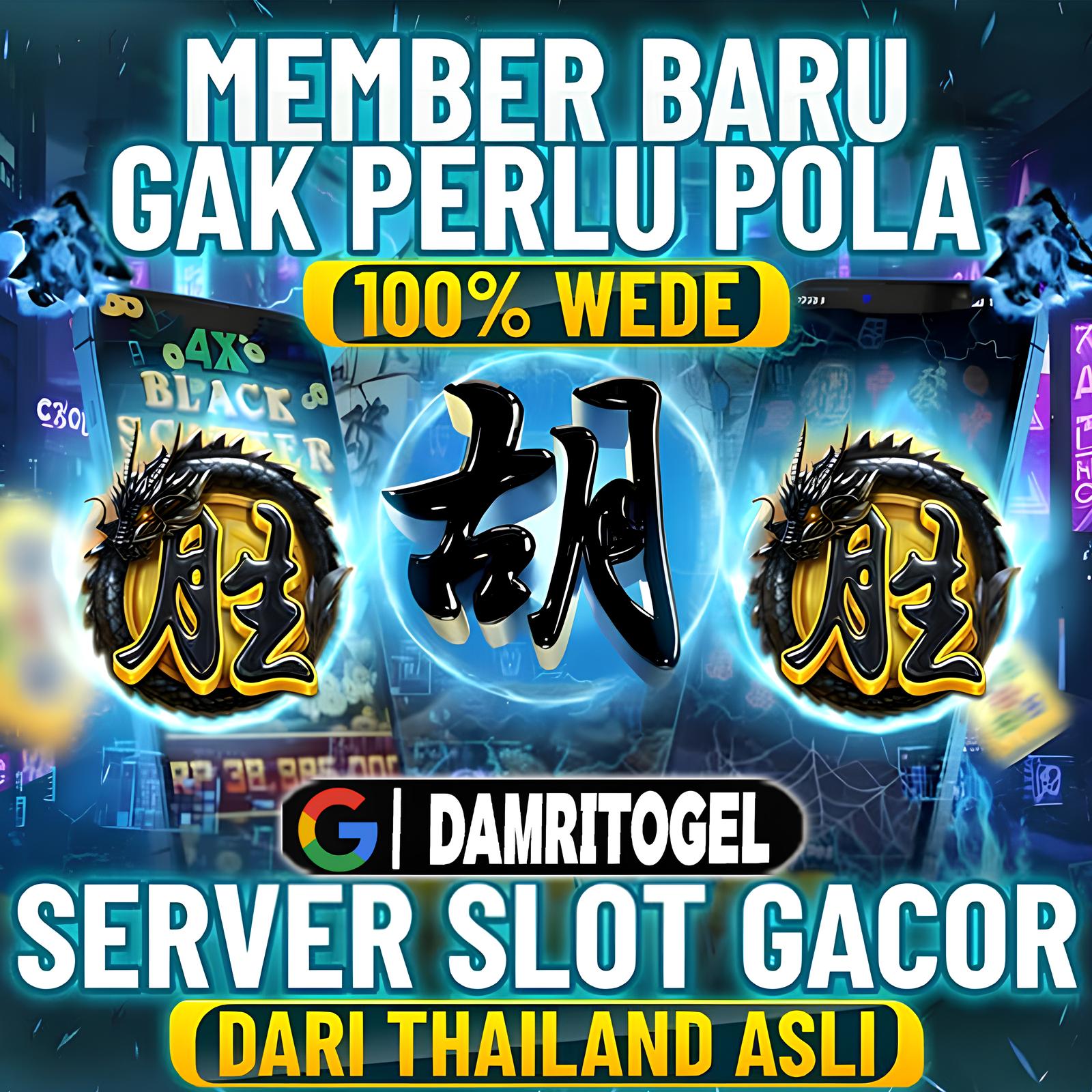Banner resmi DAMRITOGEL situs togel online dan slot gacor